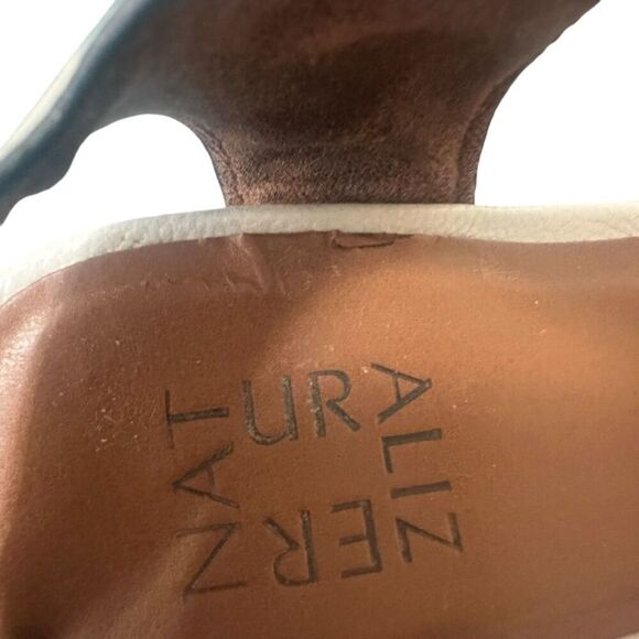 Naturalizer Fitz Wedge Sandals Women's SZ 6.5 Cream Adjustable Straps Boho - Picture 4 of 13